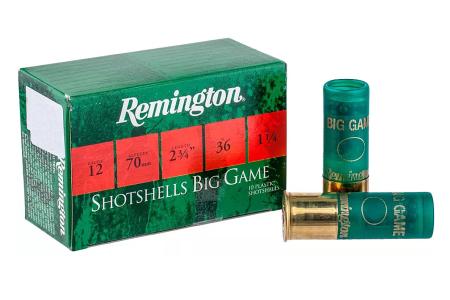 Патрон Remington Big Game кал. 12/70 дріб №3/0 (4,3 мм) наважка 36 г