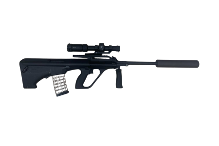 Карабін Steyr Mannlicher AUG /SA cal.223 Rem з оптикою Vortex 1-6x24, 3 магазина, саундмодератор